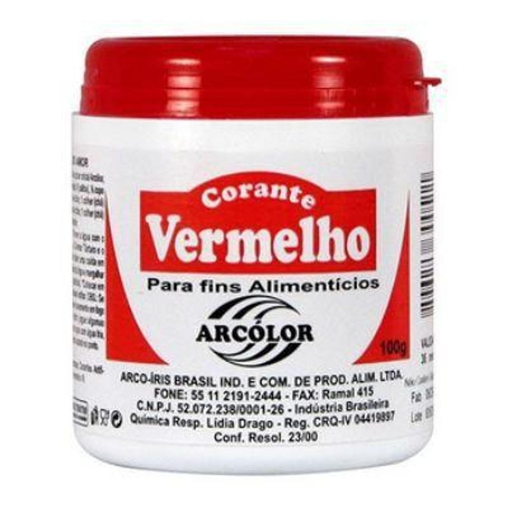 Cor Po Vermelho 100g Arcolor