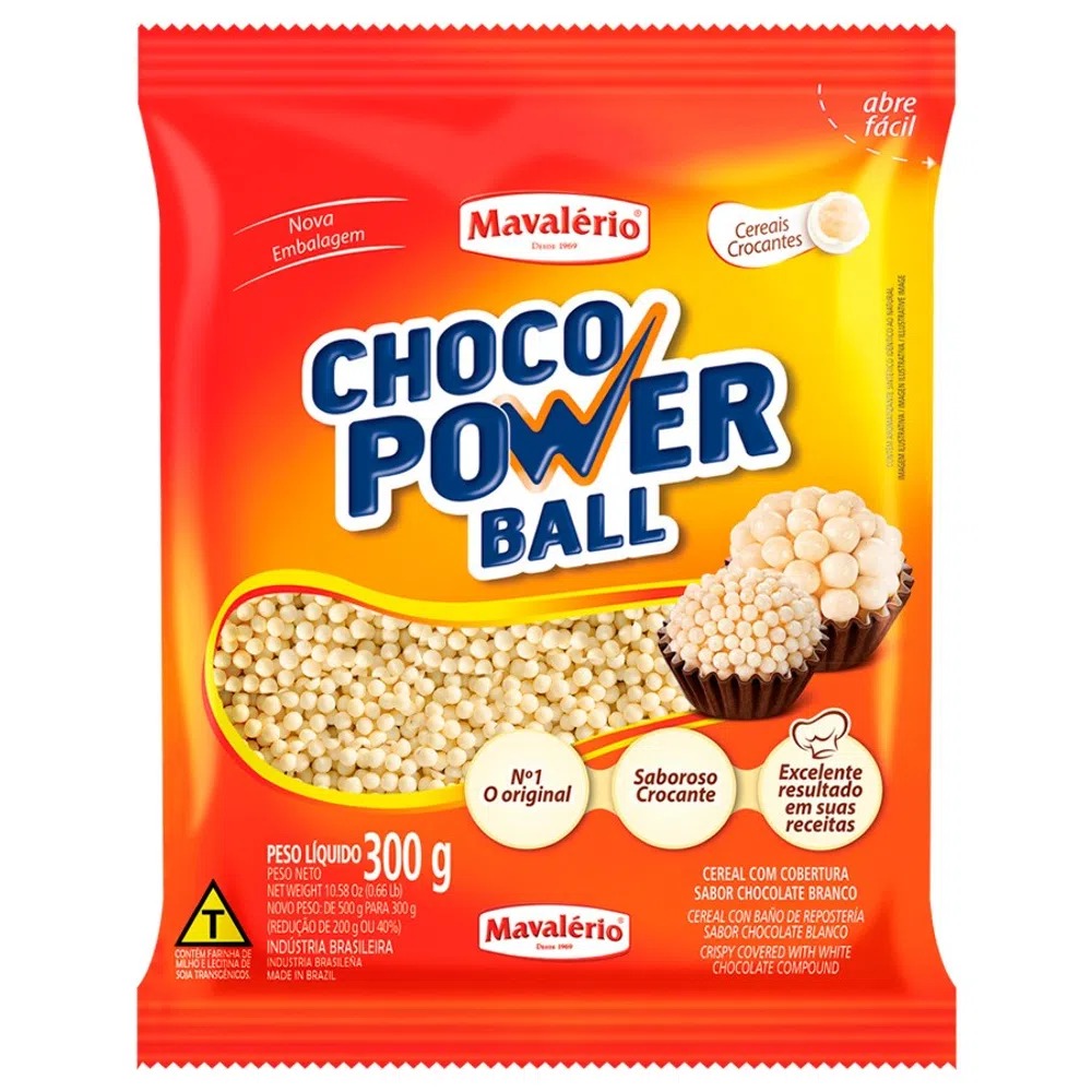 ChocoPowerBall Branco MINI 300 g