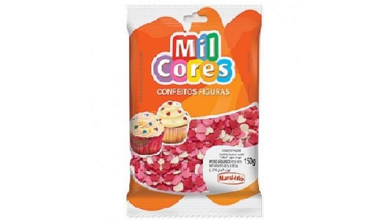 Conf Figura Coracão MCores 120g