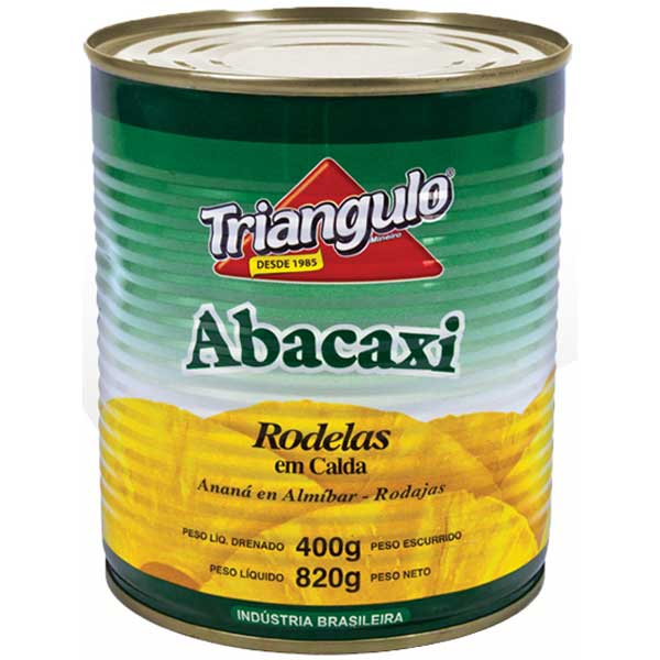 Abacaxi Calda Rodela Triangulo 400g