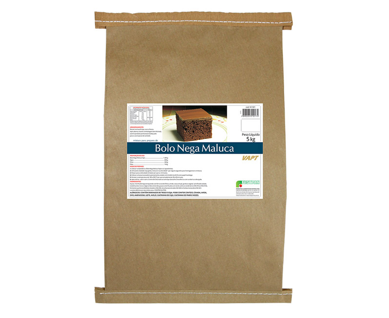Vapt Bolo Nega Maluca Esp Festp 5kg