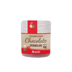 Cor p/Choco Vermelho 6g Mago