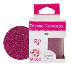 Pó Dec Pink Brilho Mago 10g