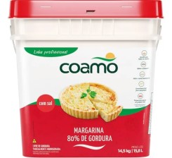 Marg 80% Lip S/Sal COAMO Bd 14,5 kg