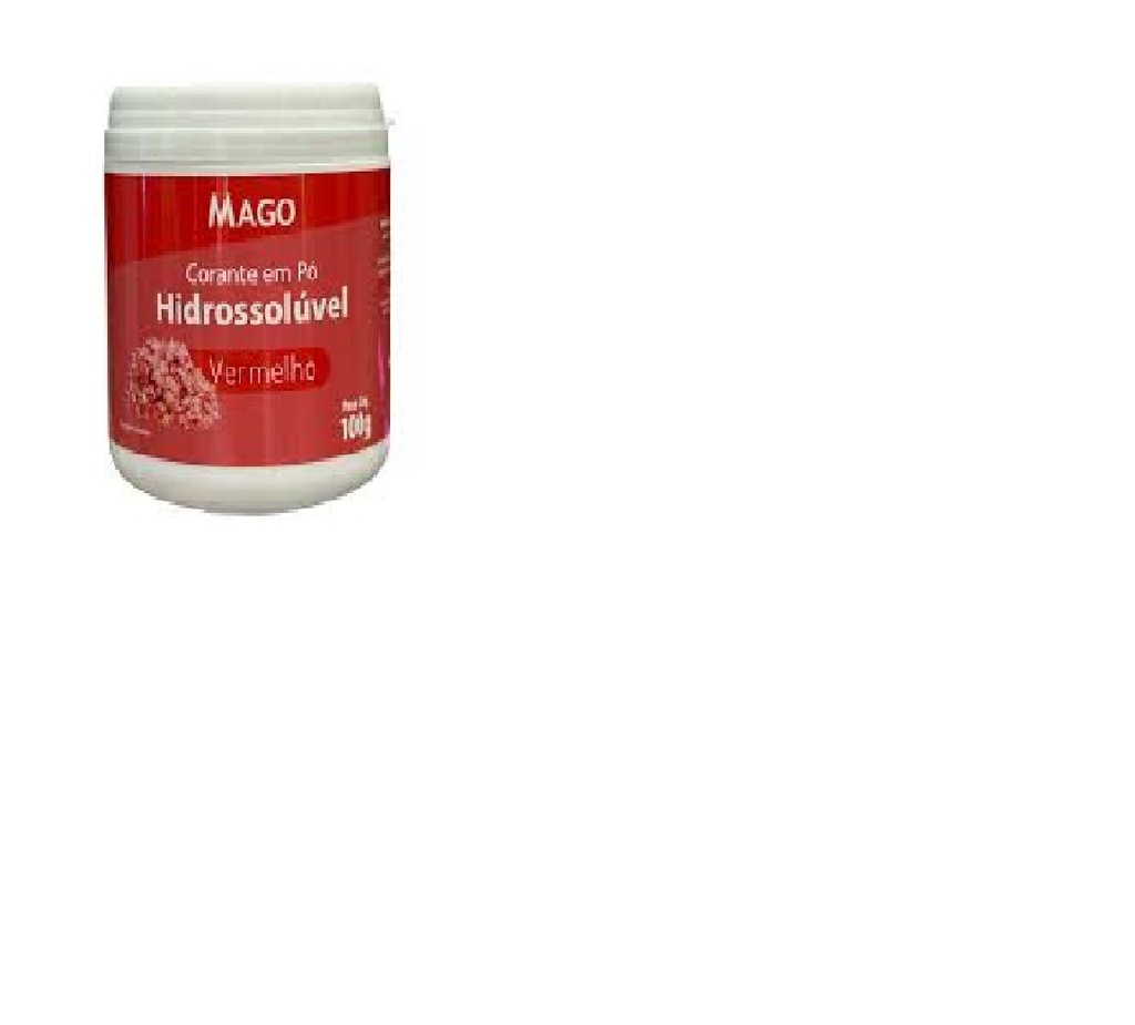 Cor Hidrossolu Vermelho 100g Mago