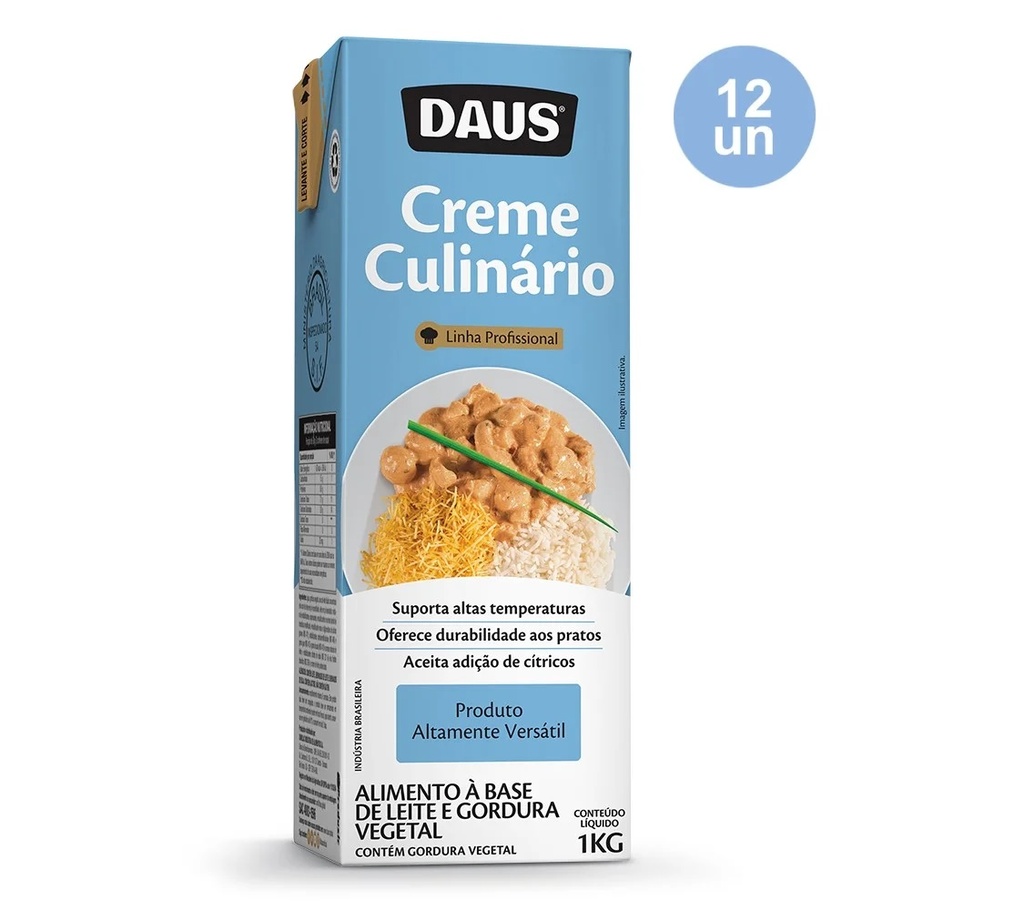 Creme Culinário 19% lip DAUS 1lt