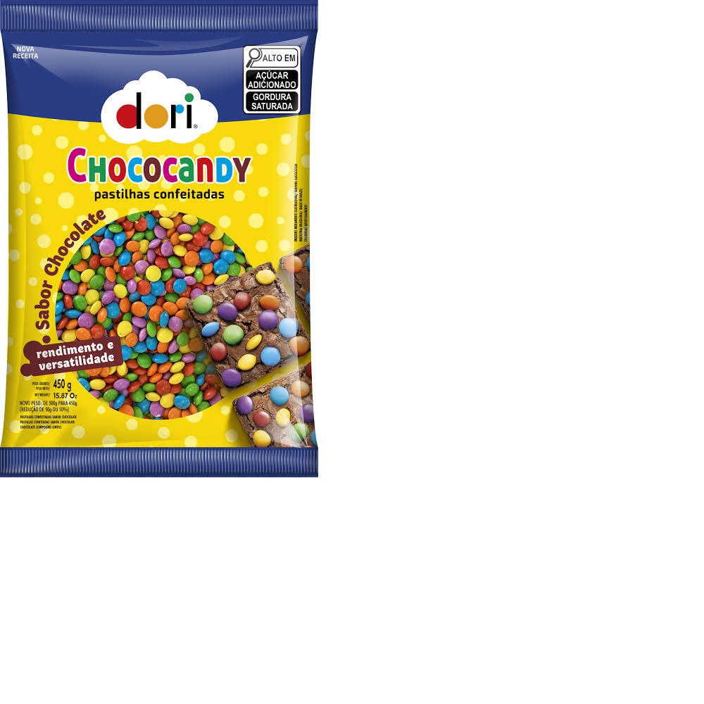 Choco Candy Pastilha Conf Colo 450g