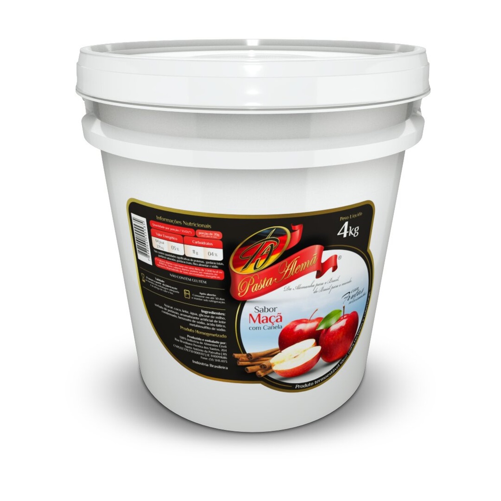 Pasta Alemã Maçã c/Canela bd 4 kg