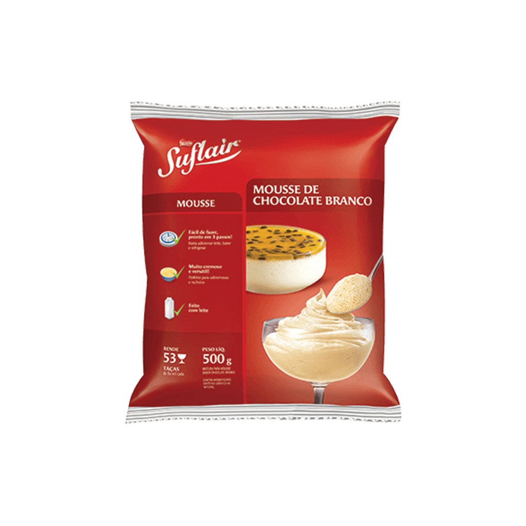 Mousse Chocolate Branco Nestle 500