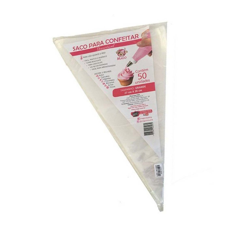 Manga p/Confeitar Descart MAGO G50u