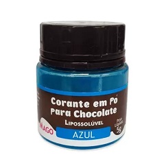 Cor Lipo Conc p/Choco Azul 5g Mago