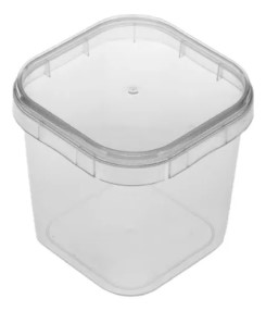 [3951] Pote Quadrado c/Tpa 220ml  20x10un
