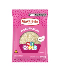 [5432] Flocos Macio Branco MCores 500g